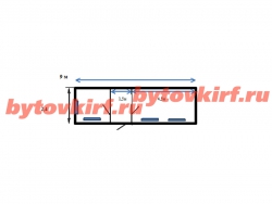 Жилой металлический вагончик 9м для строй объектов